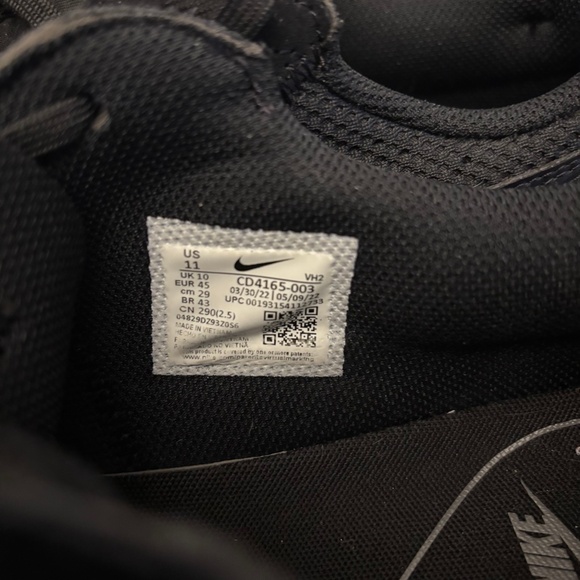 Mens Nike Black and Grey Nike Air Max Size 11 - Picture 5 of 6